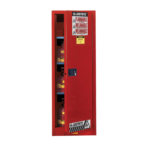 Armoire de s&eacute;curit&eacute; pour produits inflammables EX Slimline Sure-Grip , 22 gal., 3 tablettes Meunier Outillage Industriel