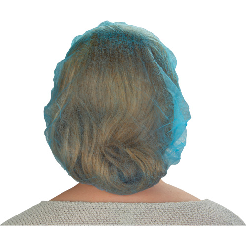 Bonnets bouffants non tiss&eacute;s, Polypropyl&egrave;ne, 21"/Grand, Bleu Meunier Outillage Industriel