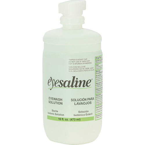 Bouteilles de solution saline pour douche oculaire, Bouteille Plein, 16 oz Meunier Outillage Industriel