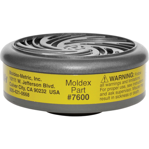 Filtres pour respirateur s&eacute;rie 7000/9000, Cartouche gaz/vapeur, Gaz multiples/Vapeur organique Meunier Outillage Industriel