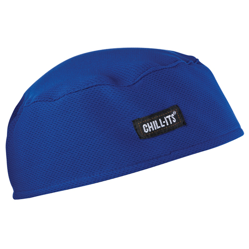 Chill-Its&reg; 6630 Cooling Skull Caps, Blue Meunier Outillage Industriel