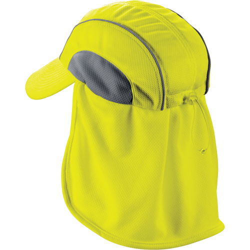Chapeaux de refroidissement avec voiles pour le cou Chill-Its 6650, Lime haute visibilit&eacute; Meunier Outillage Industriel