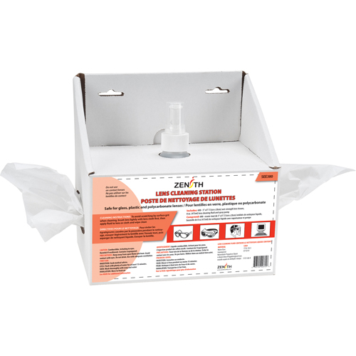 Poste de nettoyage jetables pour lentilles, Carton, 8" lo x 4" p x 8" h Meunier Outillage Industriel