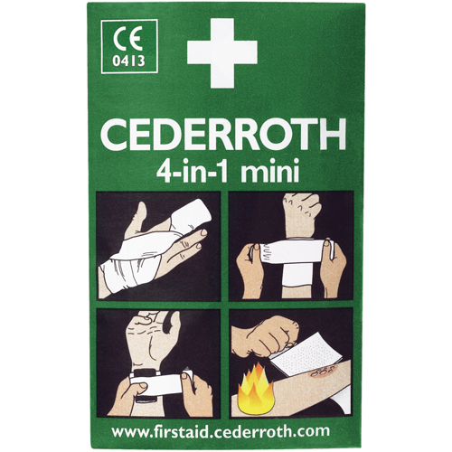 Cederroth 4-in-1 Bloodstopper, 5" L x 3" W Meunier Outillage Industriel