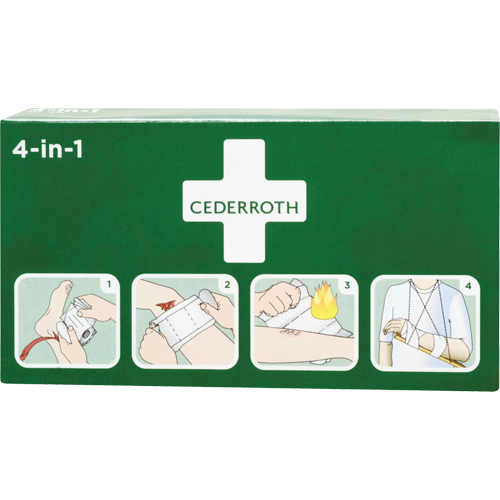 Cederroth 4-in-1 Bloodstopper, 9" L x 5-1/2" W Meunier Outillage Industriel