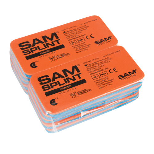 Attelles Sam, Doigt et orteil, Aluminium rembourr&eacute; au caoutchouc-mousse, 1-13/16", Classe 1 Meunier Outillage Industriel