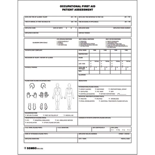 Patient Assessment Chart Meunier Outillage Industriel