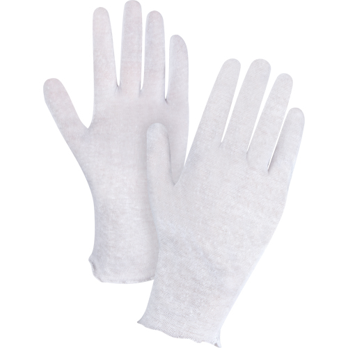 Lightweight Inspection Gloves, Poly/Cotton, Unhemmed Cuff, Ladies Meunier Outillage Industriel