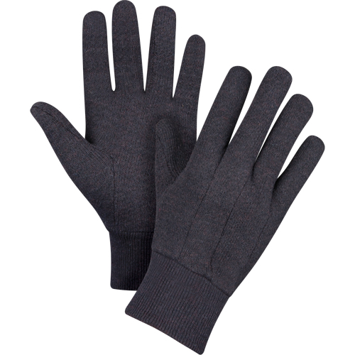 Gants de jersey, Grand, Brun, Non doubl&eacute;, Poignet en tricot Meunier Outillage Industriel