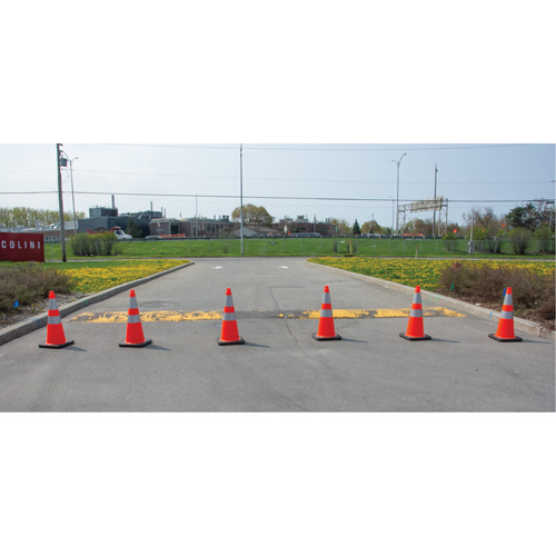 Traffic Cone, 28", Orange, 4" & 6" Reflective Collar(s) Meunier Outillage Industriel