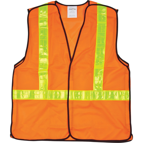 5-Point Tear-Away Traffic Safety Vest, High Visibility Orange, 2X-Large, Polyester Meunier Outillage Industriel