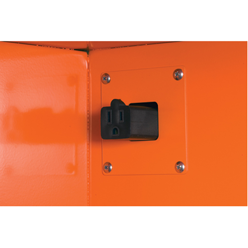 Armoires de rangement pour pr&eacute;paration aux situations d'urgence, Acier, 4 Tablettes, 65" h x 43" la x 18" P, Orange Meunier Outillage Industriel