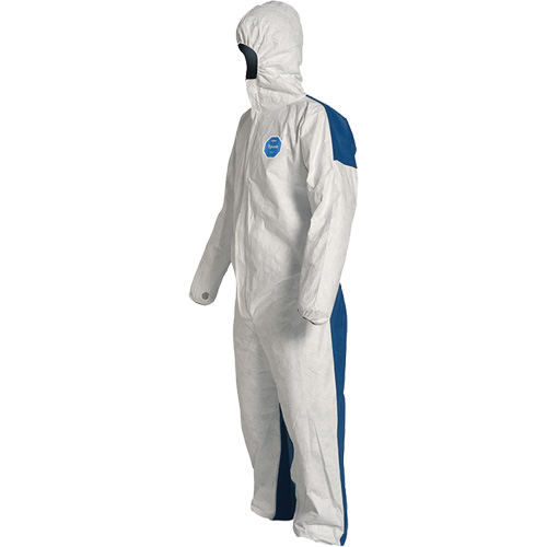 Hooded Coveralls, 4X-Large, Blue/White, Tyvek&reg; 400 D Meunier Outillage Industriel
