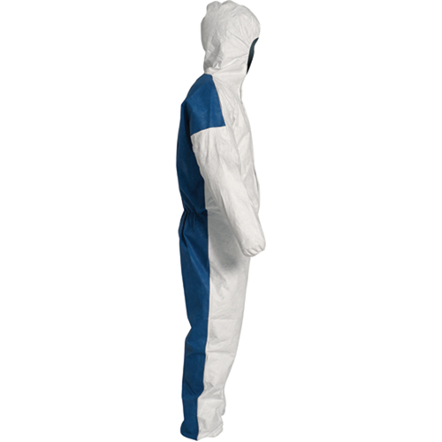 Hooded Coveralls, 4X-Large, Blue/White, Tyvek&reg; 400 D Meunier Outillage Industriel