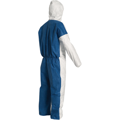 Hooded Coveralls, 4X-Large, Blue/White, Tyvek&reg; 400 D Meunier Outillage Industriel