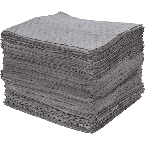 Premium Bonded Sorbent Pads, Universal, 15" x 17", 30 gal. Absorbancy Meunier Outillage Industriel