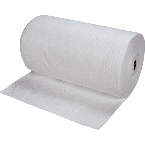 Rouleaux absorbants li&eacute;s de premi&egrave;re qualit&eacute;, Lourd, 150' lo x 30" la, Absorption 50 gal. Meunier Outillage Industriel