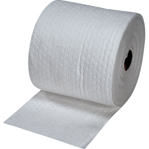 Feuilles absorbantes lamin&eacute;es (SMS) de premi&egrave;re qualit&eacute;, Lourd, 150' lo x 15" la, Absorption 25 gal. Meunier Outillage Industriel