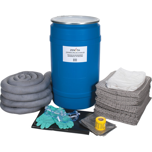 Large-Capacity Spill Kit, Universal, Drum, 30 US gal. Absorbancy Meunier Outillage Industriel