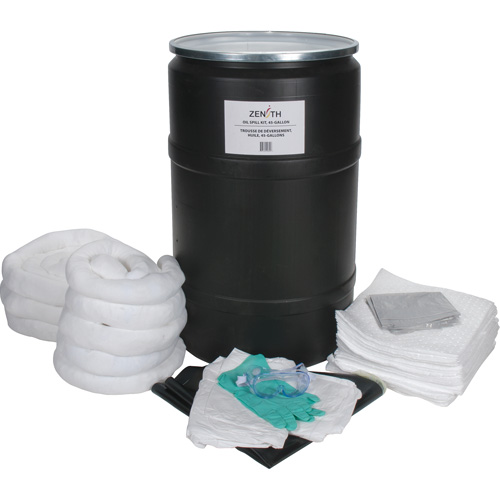 Spill Kit, Oil Only, Drum, 55 US gal. Absorbancy Meunier Outillage Industriel