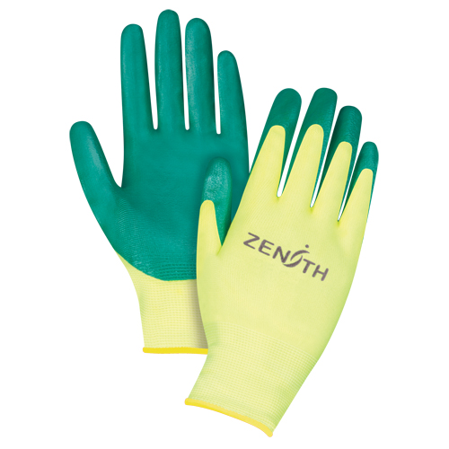 Gants de premi&egrave;re qualit&eacute; ZX-3, 11/2T-Grand, R&ecirc;vetement Nitrile, Calibre 15, Enveloppe en Nylon Meunier Outillage Industriel