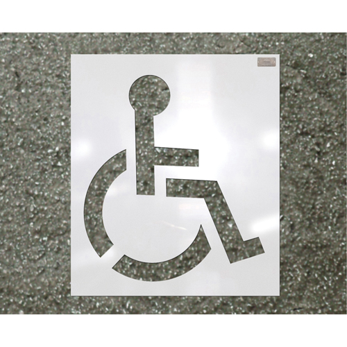 Parking Lot Stencils, Pictogram, 39" Meunier Outillage Industriel