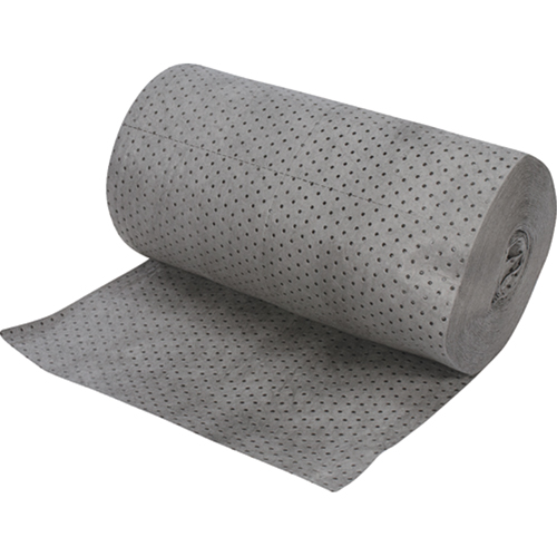 Rouleaux absorbants en fibres fines de calibre industriel, Lourd, 150' lo x 30" la, Absorption 70 gal. Meunier Outillage Industriel
