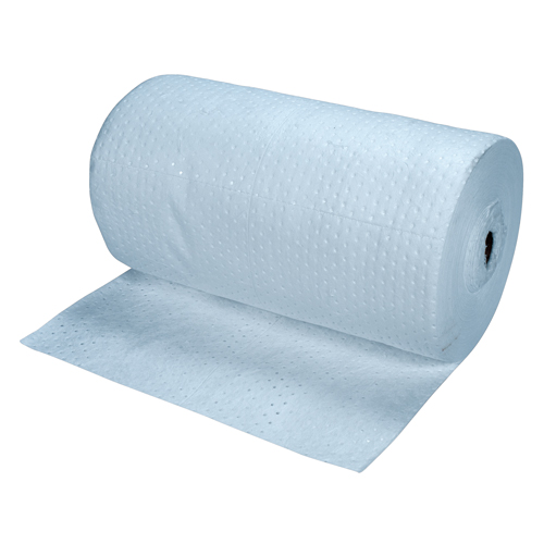 Rouleaux absorbants li&eacute;s bleus de premi&egrave;re qualit&eacute;, Lourd, 150' lo x 30" la, Absorption 50 gal. Meunier Outillage Industriel