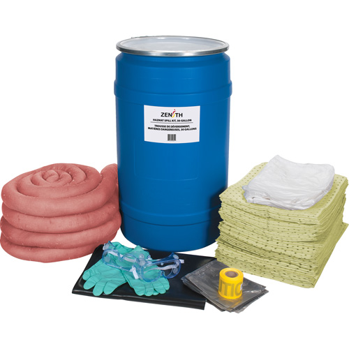 Premium Spill Kit, Hazmat, Drum, 30 US gal. Absorbancy Meunier Outillage Industriel