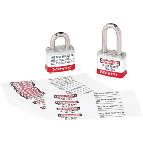 &eacute;tiquettes d'identification &agrave; photo pour cadenas en thermoplastique Zenex Meunier Outillage Industriel