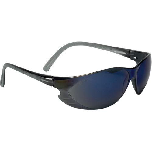 Lunettes de s&eacute;curit&eacute; &agrave; miroir bleu, Lentille Bleu/Miroir, Anti-&eacute;gratignures, R&eacute;pond ou surpasse la norme CSA Z94.3 Meunier Outillage Industriel