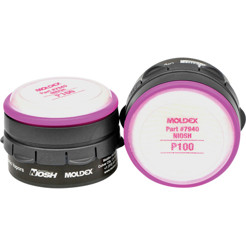 Respirator Cartridges, Combination Gas/Vapour Cartridge and Particulate Filter/Gas/Vapour Cartridge, Organic Vapour/P100 Meunier Outillage Industriel