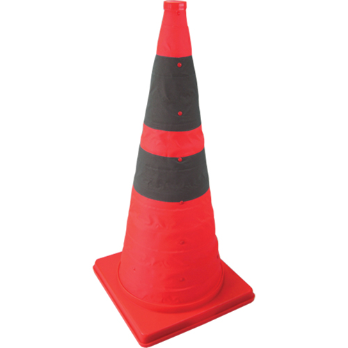 Collapsible Lighted Cone, 28" H, Orange Meunier Outillage Industriel