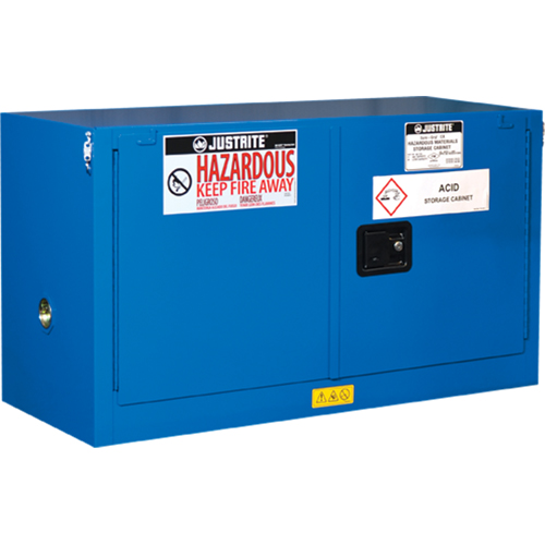 Armoires empil&eacute;es doubl&eacute;es pour rangement de mati&egrave;res dangereuses Chem-Cor, 17 gal., 43" x 24" x 18" Meunier Outillage Industriel
