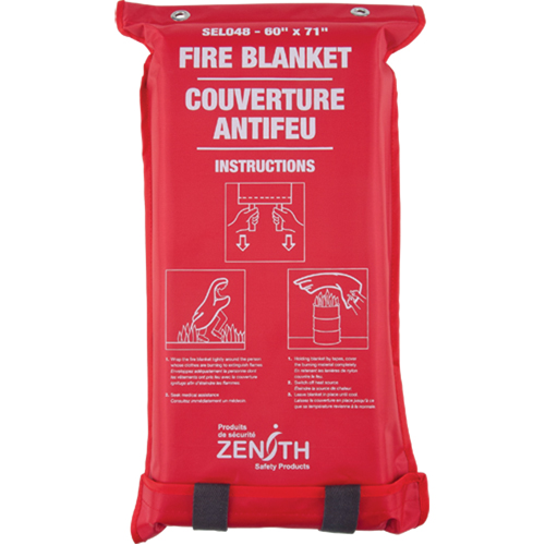 Couverture anti-feu, Fibre de verre, 60"la x 71"lo Meunier Outillage Industriel