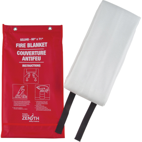 Couverture anti-feu, Fibre de verre, 60"la x 71"lo Meunier Outillage Industriel