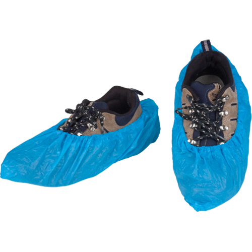 CPE Shoe Covers, 2X-Large, Polyethylene, Blue Meunier Outillage Industriel