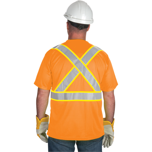 T-shirt conforme &agrave; la CSA, Polyester, Moyen, Orange Meunier Outillage Industriel
