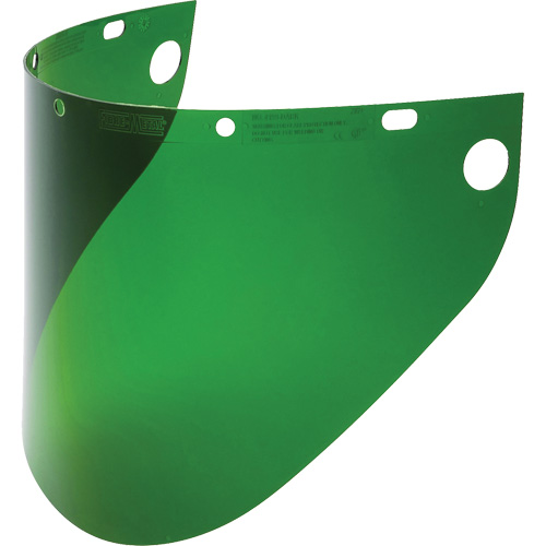 Fibre-Metal&reg; Extended View Faceshield Visor, Propionate, Green Tint Meunier Outillage Industriel