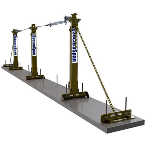 SecuraSpan Loop Rebar Horizontal Lifeline System Meunier Outillage Industriel