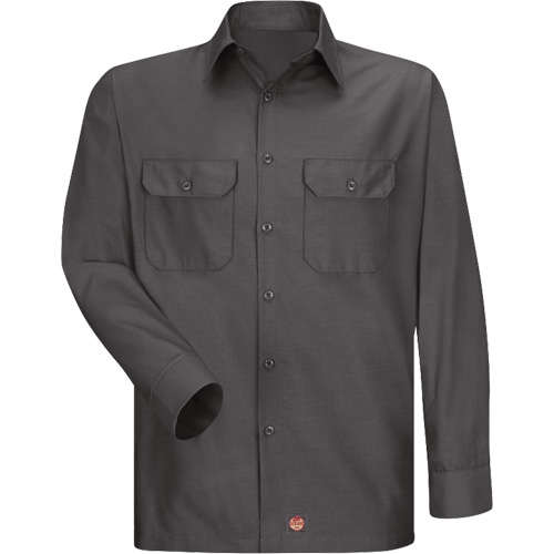 Chemise &agrave; manches longues en tissu ind&eacute;chirable, Hommes, 3T-Grand, Charbon Meunier Outillage Industriel
