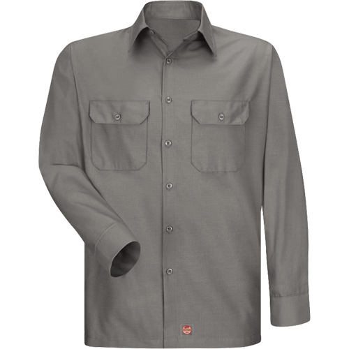 Chemise &agrave; manches longues en tissu ind&eacute;chirable, Hommes, 3T-Grand, Gris Meunier Outillage Industriel
