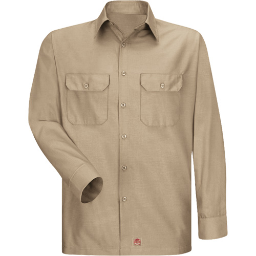 Chemise &agrave; manches longues en tissu ind&eacute;chirable, Hommes, 3T-Grand, Khaki Meunier Outillage Industriel