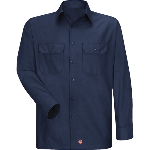 Chemise &agrave; manches longues en tissu ind&eacute;chirable, Hommes, 3T-Grand, Bleu marin Meunier Outillage Industriel