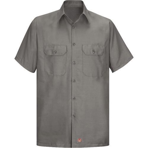 Chemise &agrave; manches courtes en tissu ind&eacute;chirable, Hommes, 3T-Grand, Gris Meunier Outillage Industriel