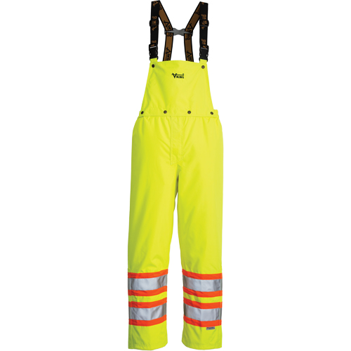 Journeyman Detachable Bib Safety Pants, Polyester, Small, High Visibility Lime-Yellow Meunier Outillage Industriel
