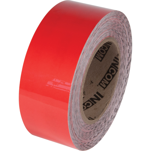Ruban de marquage pour plancher Tuff Mark, 4" x 100', Polyester, Rouge Meunier Outillage Industriel