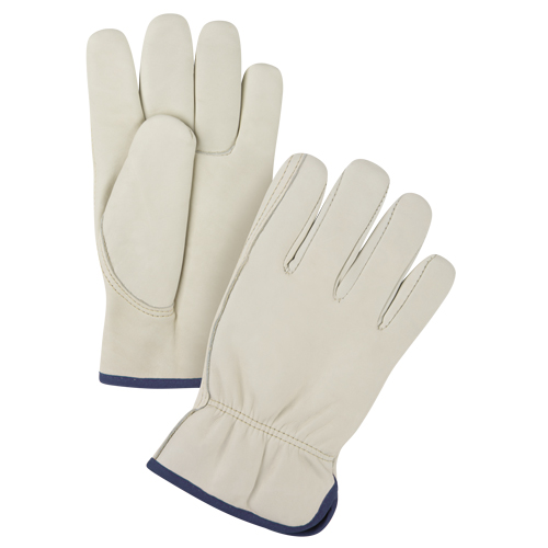 Gants de conducteur doubl&eacute;s pour l'hiver de premi&egrave;re qualit&eacute;, T-Grand, Paume en Cuir fleur de vache, Molleton Meunier Outillage Industriel