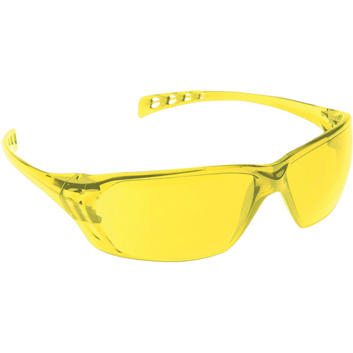 Dynamic Solus Safety Glasses, Amber Lens, Anti-Scratch/Anti-Static, ANSI Z87+/Meets/Exceeds CSA Z94.3 Meunier Outillage Industriel