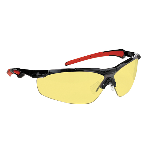 Dynamic Hawk Series Safety Glasses, Amber Lens, Anti-Fog, ANSI Z87+/Meets/Exceeds CSA Z94.3 Meunier Outillage Industriel